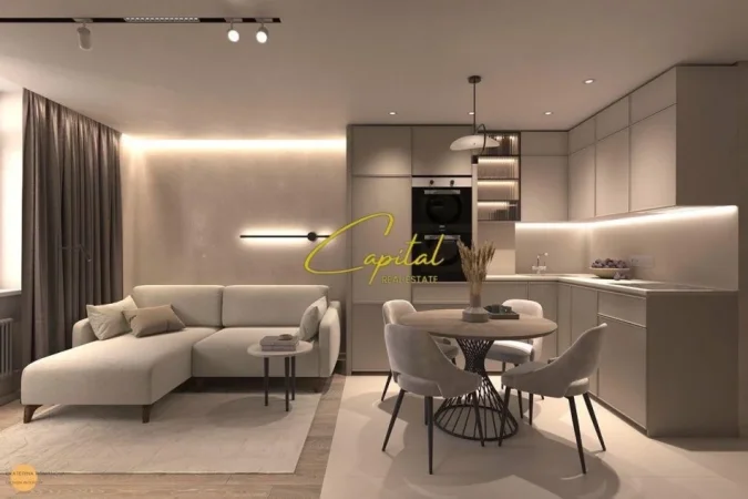 Tirane, jepet me qera apartament 1+1 Kati 6, 72 m² 600 € (TRIO TOWER RESIDENCE)