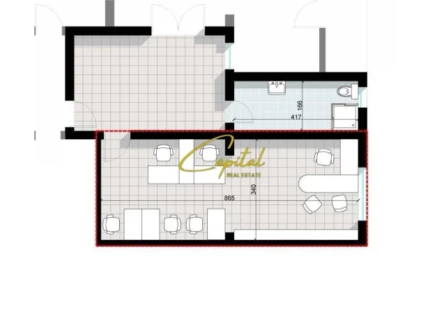 Tirane, jepet me qera zyre Kati 2, 30 m² 400 € (ISH BLLOKU)