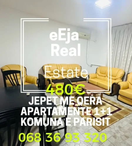 Tirane, jepet me qera apartament 1+1 Kati 8, 55 m² 480 € (Komuna e parisit)