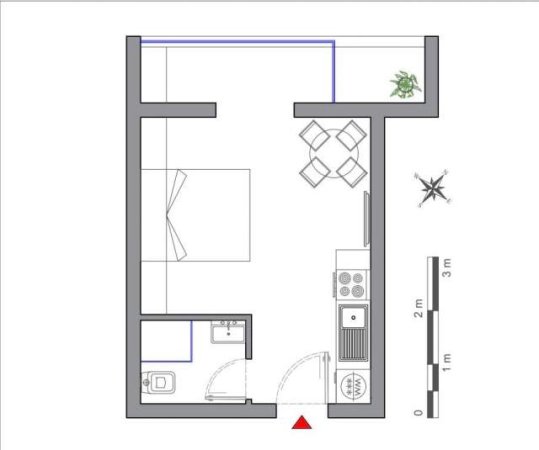 Tirane, shitet garsonier Kati 8, 42 m² 62.000 Euro (21 Dhjetori)