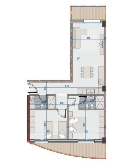 Tirane, shitet apartament 2+1+BLK Kati 4, 116 m² 185.600 Euro (Mine Peza)