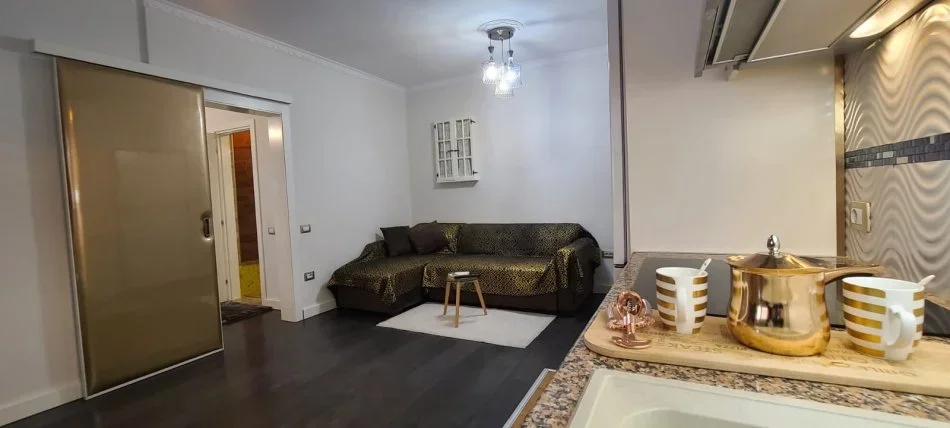Tirane, jepet me qera apartament 1+1+Ballkon Kati 5, 60 m² 620 € (Komuna e Parisit prane Caffe de Paris)