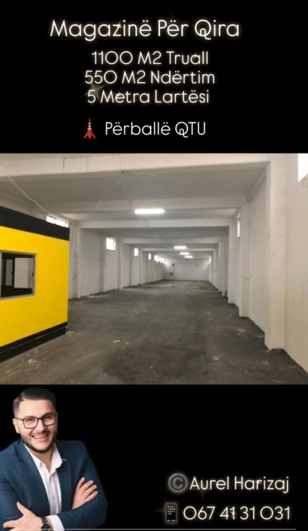 Tirane, jepet me qera Kati 0, 1.100 m² (Autostrada Durrës Tiranë. Pranë Eifel Hotel)