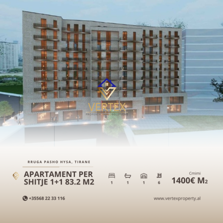 Apartament 1+1 Për Shitje në lagjen Ali Demi, Tiranë - 116.450€ | 83.2 m²