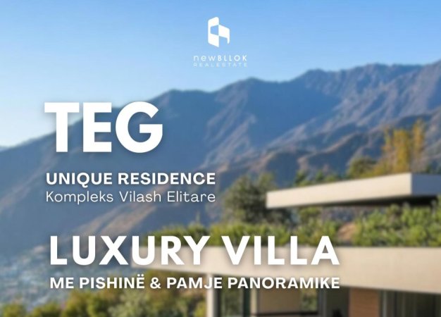 Shitet: Vile Unike (3 kateshe) 📍TEG - Unique Residence ||  Me Pishine & Pamje Panoramike || 1.940.000€