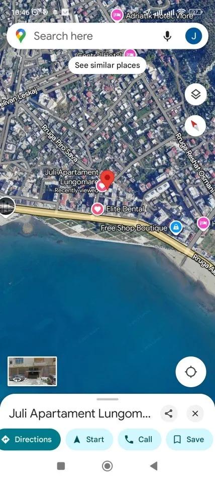 Vlore, jepet me qera gazoniere në lungomare Kati 3, 50 m² 30 € (Çamëria)