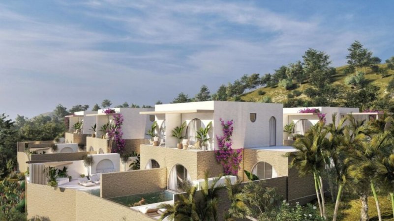 🏠 SHITET ((950,000€)) 🌊: VILE UNIKE +Pishine & Oborr 📍 (DHERMI - Resi ''Borgo Bello'', Drymades (180m nga DETI)  393m²