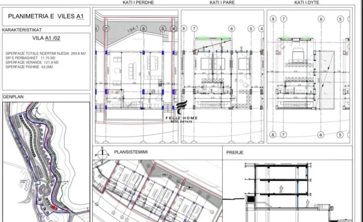 Tirane, shitet Vile 3 Katshe Kati 3, 293 m² 712.000 € (FARKE)