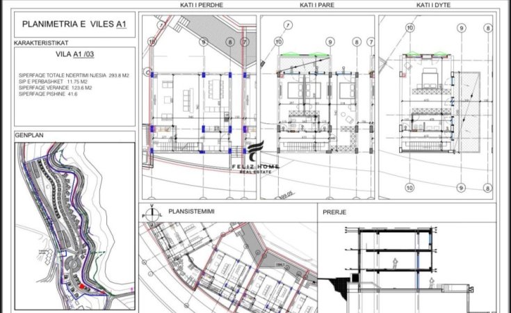 Tirane, shitet Vile 3 Katshe Kati 3, 293 m² 713.000 € (FARKE)