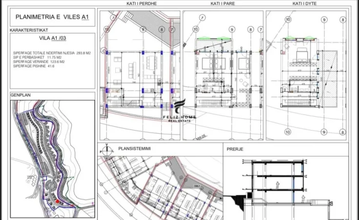 Tirane, shitet Vile 3 Katshe Kati 3, 293 m² 713.000 € (FARKE)