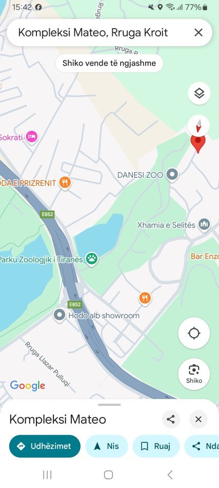 Tirane, shitet apartament 1+1+Aneks+Ballkon Kati 4, 60 m² 120.000 € (Rruga e Kroit pranë Kopshtit Zoologjik)