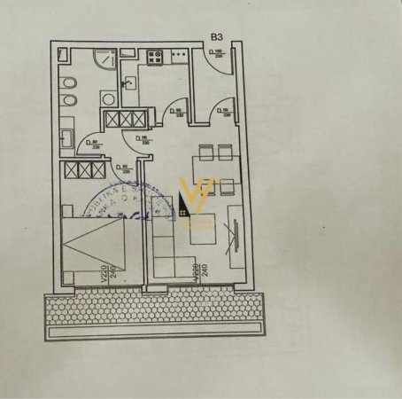 Tirane, shitet apartament 2+1+Ballkon Kati 3, 78 m² 185.000 € (LIQENI I THATE)