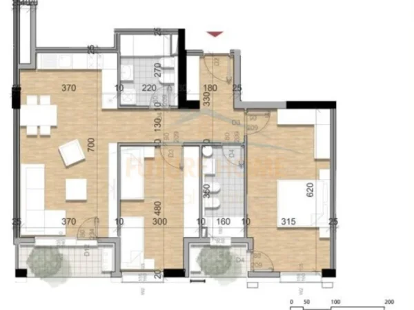 Tirane, shitet apartament 2+1 Kati 10, 111 m² 178.304 € (Unaza e Re)