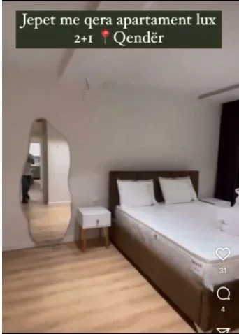 Tirane, jepet me qera apartament 2+1 Kati 3, 93 m² 900 € (JEPET SUPER APARTAMENT LUX 2+1 ME QERA NE QENDER)