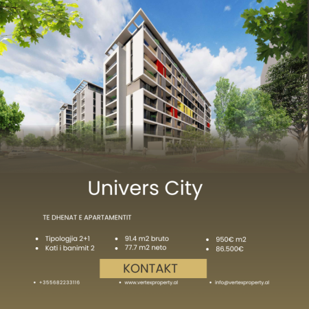 Tirane, shitet apartament 2+1+Ballkon Kati 2, 91 m² 86.500 € (QTU)