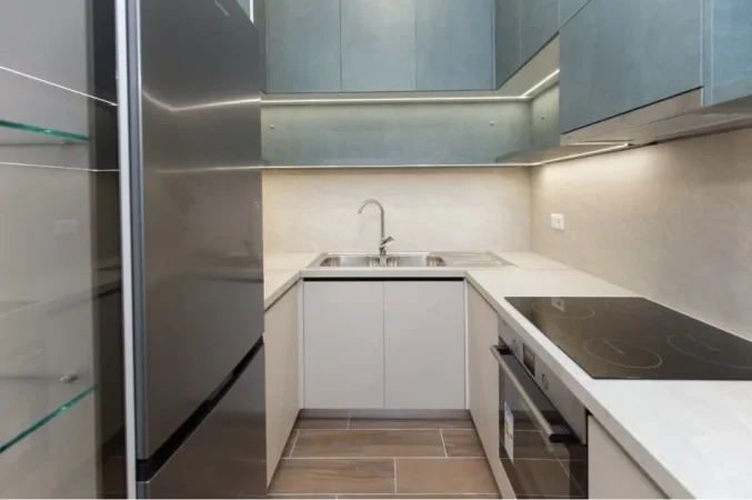 Tirane, jepet me qera apartament 1+1+Ballkon Kati 3, 50 m² 500 € (River Residence, Astir)