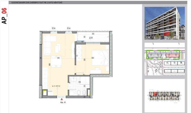 Tirane, shitet apartament 1+1+Ballkon Kati 2, sipërfaqe 57 m²dhe çmim 69.800 € (KOMPLEKSI RESIDENCIAL UNIVERS CITY)