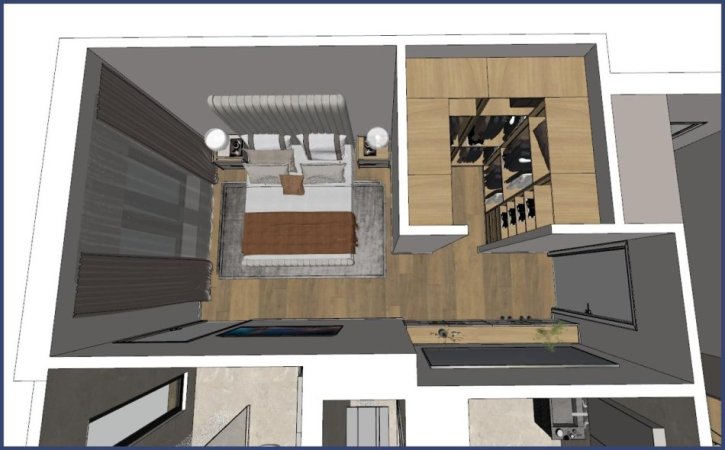 Tirane, jepet me qera apartament 3+1+Ballkon Kati 7, 134 m² 2.200 € (Rruga Faik Konica)
