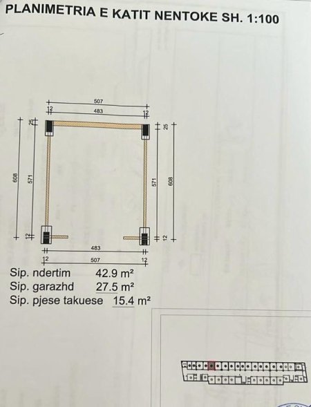 Tirane, shitet garazh | post parkimi Kati -1, 27 m² (Astir)