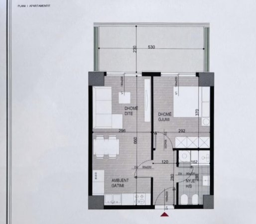 Tirane, shitet apartament 1+1+Ballkon Kati 4, 78 m² 108.500 € (Ish Fusha Aviacionit Cmim Kleringu Okazion)