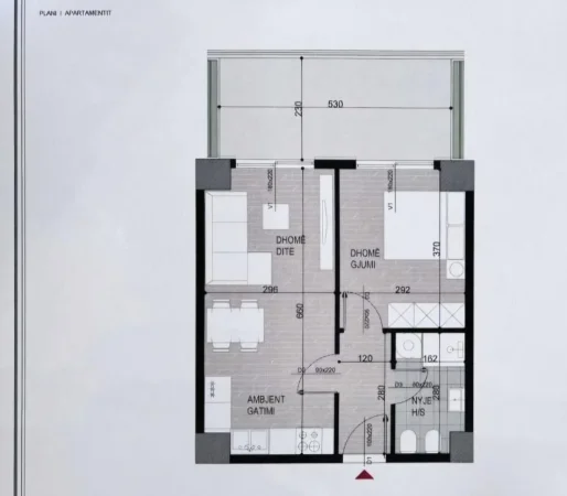 Tirane, shitet apartament 1+1+Ballkon Kati 4, 78 m² 108.500 € (Ish Fusha Aviacionit Cmim Kleringu Okazion)
