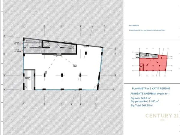 Tirane, jap me qera ambjent biznesi , 265 m² 8.500 € (Rruga e Kavajës)
