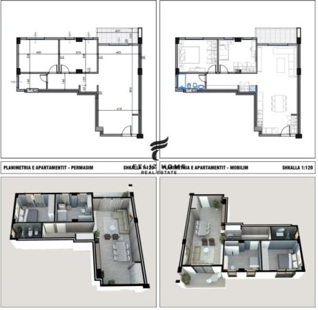 Tirane, shitet apartament 2+1+Ballkon Kati 1, 100 m² 152.000 € (FRESK)