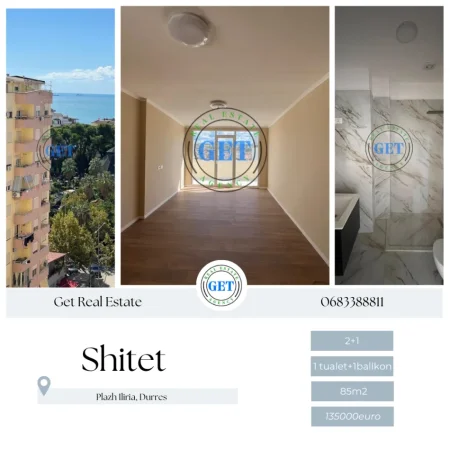 Durres, shitet apartament 2+1 Kati 10, 85 m² 135.000 € (Plazh Iliria, Durres)