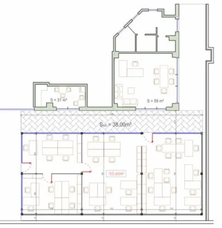 Tirane, jepet me qera ambjent biznesi Kati 0, 320 m² 4.000 € (janos hunyadi)
