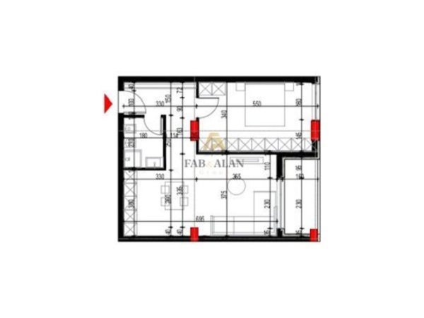Tirane, shitet apartament 1+1 Kati 5, 75 m² 89.520 € (PASKUQAN)