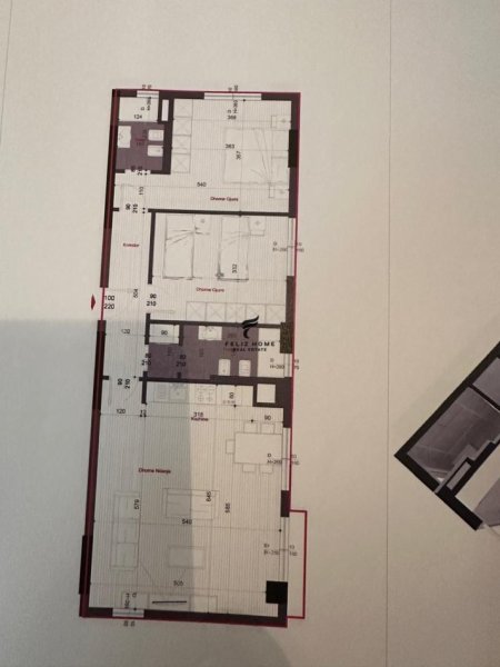 Tirane, jepet me qera apartament 2+1+Ballkon Kati 5, 108 m² 400 € (LAPRAKE)
