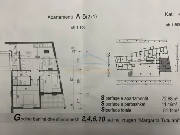Tirane, shitet apartament 2+1+Ballkon , 84 m² 200.000 € (Blloku)
