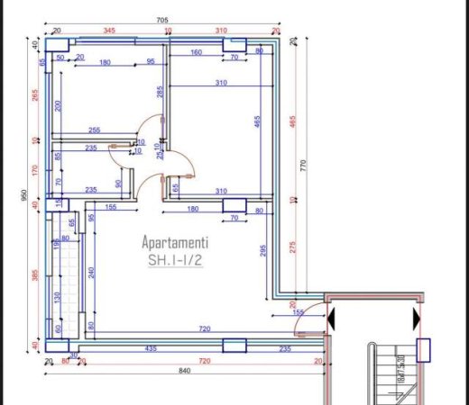 Tirane, shes apartament 2+1+BLK Kati 2, 726 m² 87.000 Euro (aleksander moisiu)