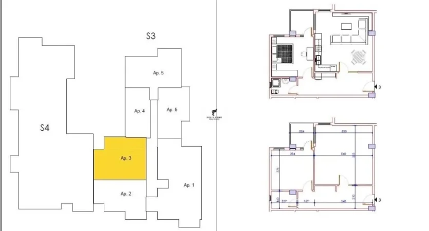Tirane, shitet apartament 1+1+Ballkon Kati 2, 86 m² 130.000 € (SELITE)