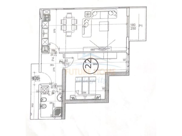 Tirane, shitet apartament 1+1 Kati 4, 77 m² 84.260 € (PASKUQAN)