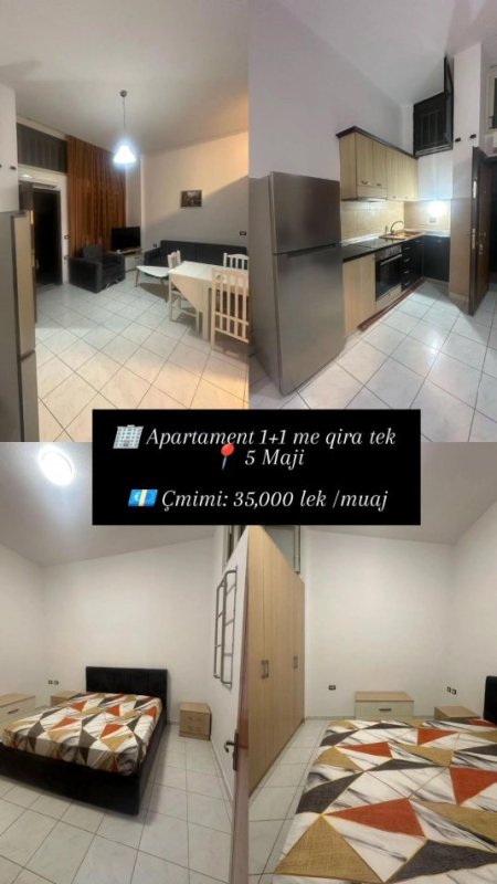 Tirane, jepet me qera 1+1 Kati 0, 60 m² 350 € (5 Maji)