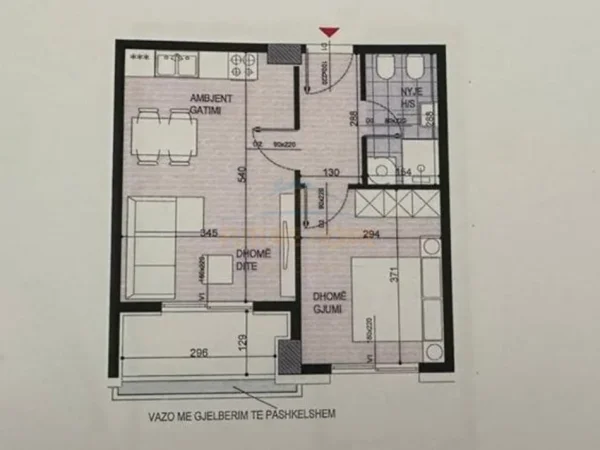 Tirane, shitet apartament 1+1+Ballkon Kati 10, 57 m² 80.220 € (Fusha e Aviacionit)