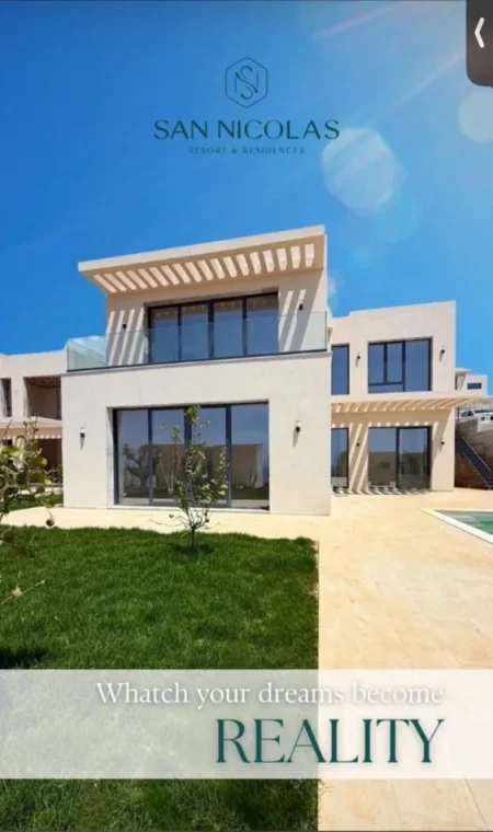 Dhermi - Palase, shitet Vile ne plazh 2 Katshe , 700 m² (SAN NICOLAS RESORT)