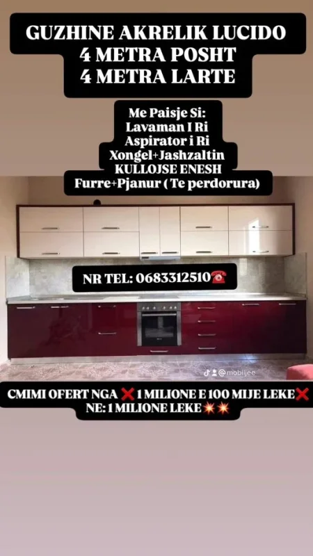 Tirane, shes Guzhina te reja Akreliku Bashk me Paisje 1.000 €