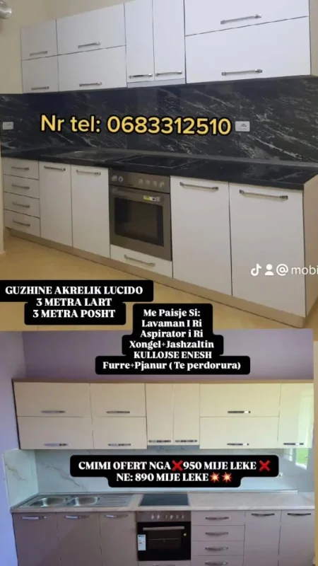 Tirane, shes Guzhina te reja Akreliku Bashk me Paisje 1.001 €