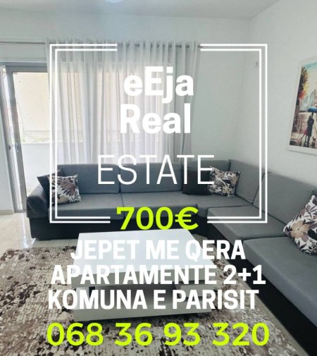 Tirane, jepet me qera apartament 2+1+Ballkon Kati 2, 85 m² 700 € (Komuna e parisit)
