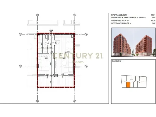 Tirane, shitet apartament 1+1+Aneks+Ballkon Kati 1, 81 m² 162.500 € (Neom115521)