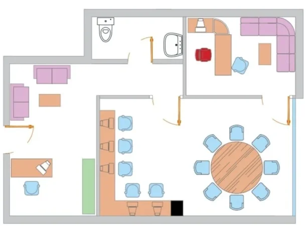 Tirane, jepet me qera zyre Kati 1, 75 m² 350 € (Aleksandri i madh)