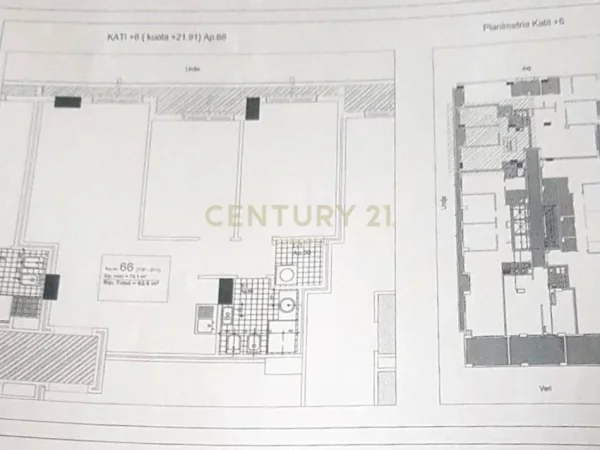 Tirane, jepet me qera ambjent biznesi Kati 5, 90 m² 800 € (Stadiumi Dinamo)