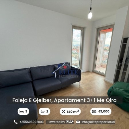 Tirane, jepet me qera apartament 3+1+Ballkon , 140 m² 1.000 € (Dritan Hoxha)
