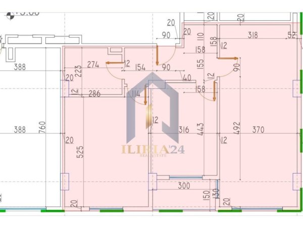 Tirane, shes apartament 2+1+Ballkon Kati 1, 114 m² 113.710 € (&quot;Paskuqan&quot;)