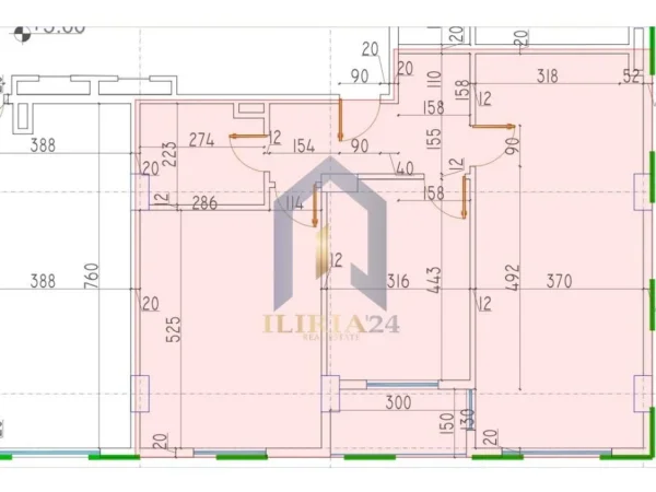Tirane, shes apartament 2+1+Ballkon Kati 1, 114 m² 113.710 € ("Paskuqan")