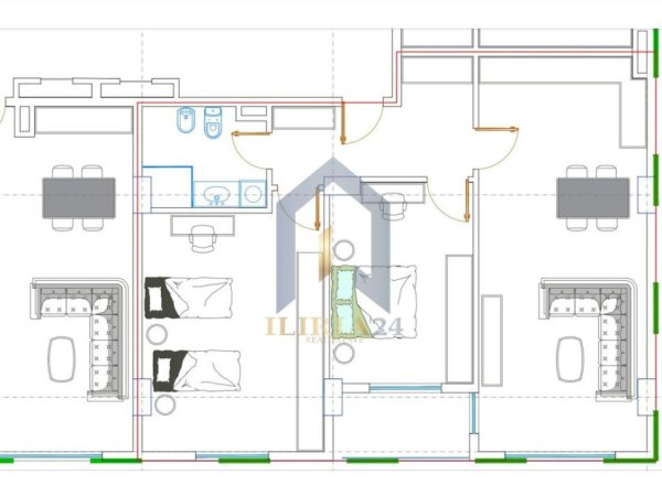 Tirane, shes apartament 2+1+Ballkon Kati 1, 114 m² 113.710 € (&quot;Paskuqan&quot;)