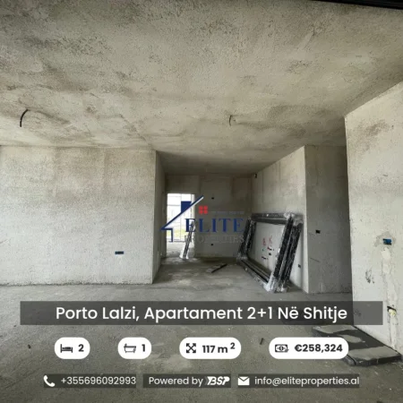 Gjiri Lalezit | Hamallaj, shitet apartament 2+1+Ballkon Kati 1, 117 m² 258.324 € (Hamallaj)