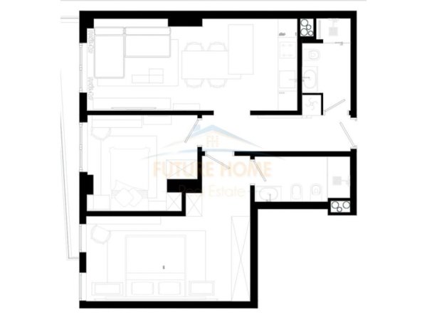 Tirane, shitet apartament 2+1+Ballkon Kati 6, 91 m² 158.000 € (Don Bosko)